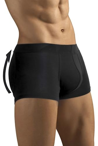 ARIUS Calzoncillo Boxer con Relleno Trasero para Aumentar el Volumen y tamaño de glúteos y Levanta - Push up y Relleno de Nalgas - Men’s Padded Buttocks - Men's Shapewear (M)