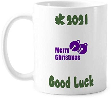 Keramiktasse mit Weihnachtsglocken und Kreisen, 2021