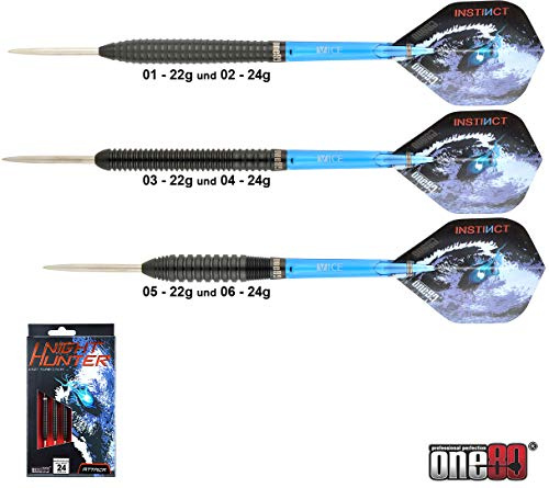 ONE80 Night Hunter 90% Tungsten Steeldarts 06-26g