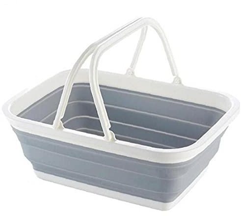 Ruluti Zusammenklappbare Plastik Küche Gemüse Korb Großer Folding Pop Up Wäschekorb Platzsparend Lagercontainer Organizer