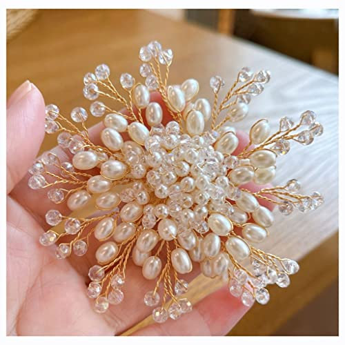C H SZ CC Brosche Broschennadeln Vintage Exquisite Brosche Weibliche Temperament Anzug Jacke Perle Zubehör Brosche Schmuck Corsage Winter Hochzeit Elegantes Kleid Broschen (Size : D)