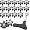 Bootoow Golf Schuh Spikes 16 Golf Spikes Stollen mit 1 Handheld Golfschuh Spike-Schlüssel Ersatz für Golfschuhspikes (schwarz)