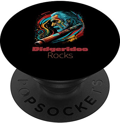 Didgeridoo Rocks Didgeridoo Spieler Blasinstrument PopSockets mit austauschbarem PopGrip