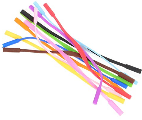 Healeved Cordones Antideslizantes para Gafas de Niños 12 Unidades de Correas de Silicona Flexibles Sujetadores Deportivos para Niño y Niña Retenedor para Gafas de Sol y Deportivas