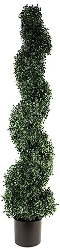 Leaf Árbol topiario Artificial Protegido, 120 cm, boj UV