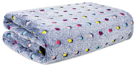 Albert Austin Pet Blanket - Fluffy Dog & Cat Blanket, Fleece & Velvet Coral, Washable for Medium & Small Dogs & Cats (78cm x 104cm)
