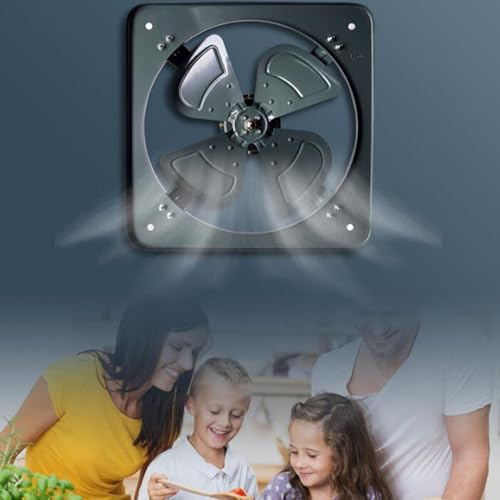 BETAM Ventola Aspirazione 400Mm,Tutto Metallo Ventilatore Industriale,Aprire Estrattore Aria Silenzioso,Motore con Nucleo in Rame Puro,per Cucina, Bagno,Lavanderia,Garage,2580 M³/H
