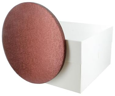 Culpitt Brown Board & Box Set | 10 | White Cake Box & Drum, Transport & Protection Combo