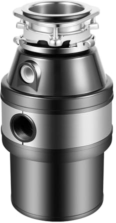 Tritatutto per lavandino, 560 W, colore: nero