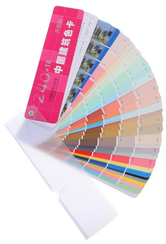 HOMSFOU Cartelle Colori Vernice Campioni Standard Pittura Resistente Sbiadimento Per Interni Ed Esterni Strumento Portatile Per Abbinamento Preciso Colori Progetti Pittura