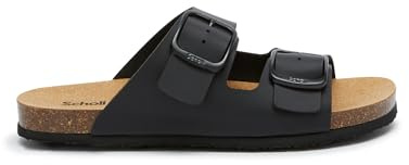 Scholl Jackie, Sandali Donna, 2 cinturini, Nero, 39 EU