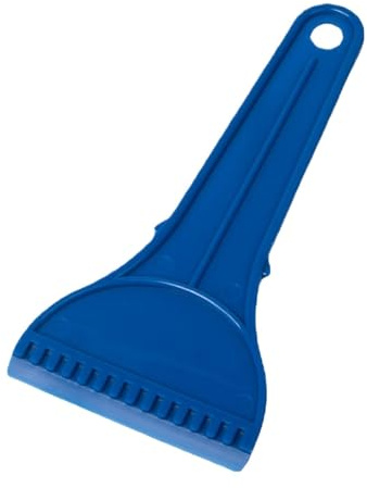 Grattoir À Glace Pour Voiture, Grattoir De Pare-brise Pour L'hiver, Poignée Ergonomique Souple, Dents Brise-glace En Forme D'escalier Noir-rouge, Brise-glace En Plastique 100% Recyclé - Grattoir À Gla