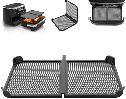 Spritzschutz für Ninja Foodi Flexdrawer 10,4 L Heißluftfritteuse AF500EU, Ninja Heißluftfritteuse Zubehör, Ninja AF500EU Silikon Air Fryer Spritzschutz, Faltbarer Ninja Airfryer Spritzschutz Zubehör