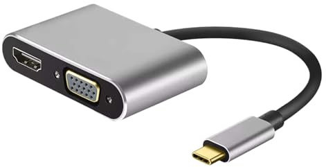 Puerto de carga 4K HD VGA USB 3.0-4K macho a hembra, convertidor de video multipantalla, portátil 4 en 1, concentrador de puerto HDTV multipuerto para cine en casa