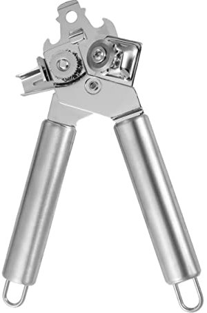 Cabilock Abrelatas Multifuncional Acero Inoxidable Abrelatas Manual Portátil Diseño Ligero para Personas Mayores para Uso Cocina