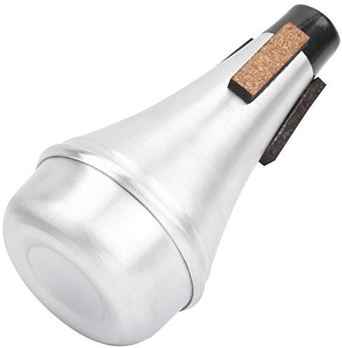 SEAFRONT Trumpet Straight Mute, Aluminum Alloy, Sound Reduction, Compact Design for All Trumpets, 7 X 7 X 13.3cm, Perfect for Night Practice