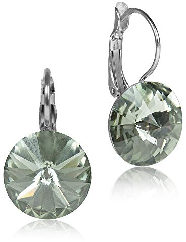 LUISIA® Rivoli Ohrringe mit 14mm Premium Kristalle - Elegante Strass Ohrhänger in funkelnder Farbvielfalt - Lieferung mit Geschenkbox