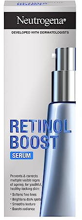 Neutrogena Retinol Boost Facial Serum (1x 30ml), Clinically-Proven Face Serum to Target the Visible Signs of Ageing, with Retinol for Brighter, Younger-Looking Skin