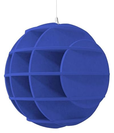 platino24 SATELLITE 3D-Akustik-Objekt Kugel für optimale Raumakustik I Schallabsorber für Decke in innovativem Design I Durchmesser: 40 cm I Recyclebares & anhaltendes Absorber-Element