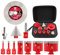 FOCSTOL Foret Diamant Carrelage Kit - 11 pièces (6/6/8/25/35/50/68mm+10mm Fraise+50mm Mèches Chanfrein Biseautées+Adaptateur+125mm Disque) Scie Cloche Diamantée pour Porcelaine Carrelage Marbre Granit