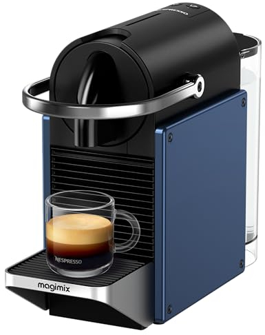 Magimix Machine à Café Nespresso Bleu Nuit Métal Cafetière Espresso 11328