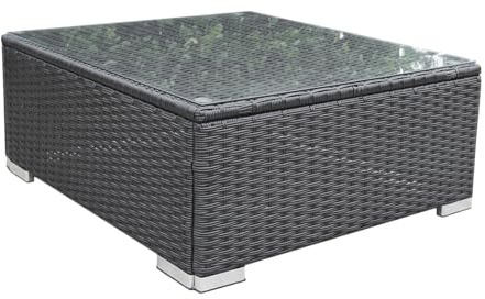 Calma Lux® Frei kombinierbare Einzelteile für Gartenmöbel Sitzgruppe Lounge Sitzgarnitur DIY aus Poly Rattan freie Wahl (Tisch)