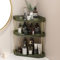 Lifewit Make Up Organizer, 3 Stufen Schminktisch Organizer, Stabil Eck-Mehrzweck-Regal für Parfüm/Hautpflegemittel/Duschgel im Badezimmer,Küche,Schlafzimmer, Grün