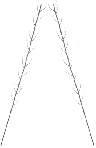 jojofuny Lot de 2 Tuteurs en Polypropylène 100 CM pour Plantes Grimpantes Treillis Décoratif de Branches D’Arbre Support Robuste pour Plantes en Pot Intérieur et Jardin Balcon et Jardin