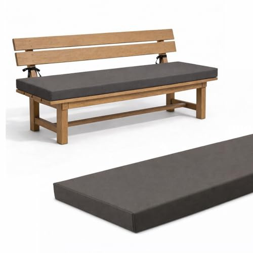 EXZFW Bankauflage Outdoor, Wetterfestes Bankkissen für Gartenbank, UV-beständig & pflegeleicht, Sitzkissen mit abnehmbarem waschbarem Bezug, 5 cm Dickes Bankpolster für Gartenmöbel,No30,110x50x5cm