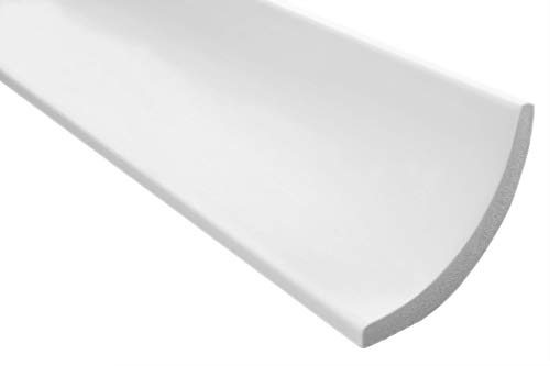 Molduras de techo Marbet de espuma de poliestireno XPS - Molduras de estuco de alta calidad, ligeras y robustas con un diseño moderno - (paquete económico de 40 metros E-13-75x75mm)
