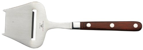 Rockingham Forge Cheese Plane with Riveted Rosewood Handle and Prongs, Durable Cheese Scraper 18/10 Stainless Steel, Cheese Curler for Thin Slices of Hard Cheese