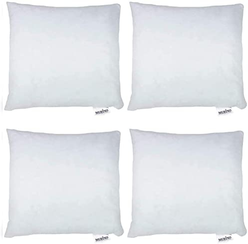 Merino-BETTEN 4er Set Kissen 50x50 | Dekokissen | Couchkissen | Kissen mit Reißverschluss