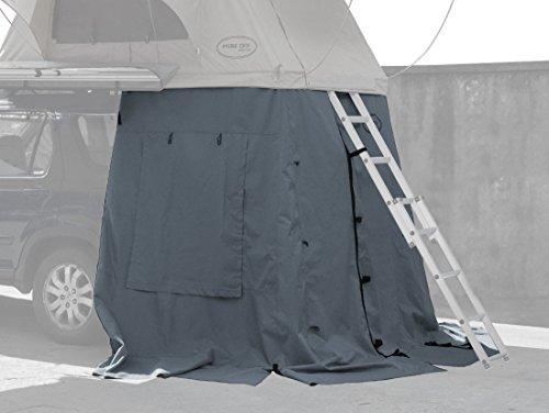 Prime Tech Vorzelt zum Autodachzelt Wasteland grau, 140x120x200cm