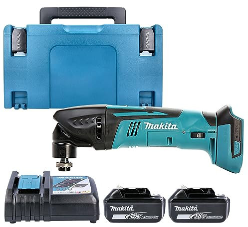 Makita DTM50 18v Li-ion Multi Tool with 2 x 6Ah Batteries, Charger & Case