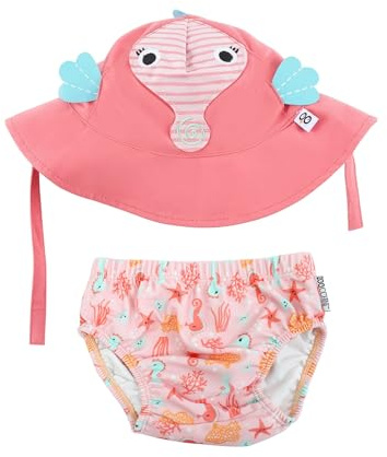 Set Baby Costumino Contenitivo + Cappellino - Cavalluccio Marino - UPF 50+ - L