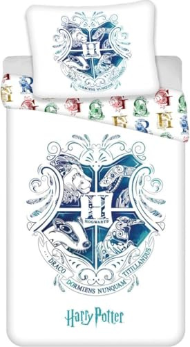 JFABRICS Bettwäsche Harry Potter Hogwarts Häuser