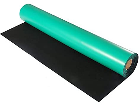 bimiti ESD Antistatische Matte 300×60cm Wärmedämmung und Antistatik | Gummi, Hochtemperatursafe, Rutschfest, Biegsam, ESD Matte für Arbeitstische, Werkstätten, Fertigungsstraßen und Labore