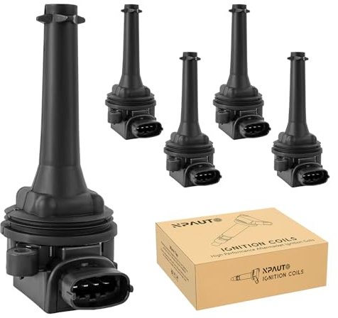 Ignition Coil Pack Replacement for Volvo L5 2.3 2.4 2.5 2003 2004 2005 2006 2007 Volvo V70 XC70 XC90 S80 S60, S60 C70 S70, L6 2.8L 2.9L, Set of 5, UF341 UF341T