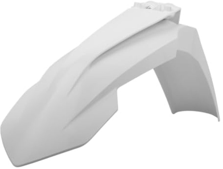 POLISPORT 8574200009 - Originaler Nachbau des Frontfenders aus strapazierfähigem und widerstandsfähigem glänzendem Kunststoff kompatibel mit Motorrädern KTM in Farbe weiß