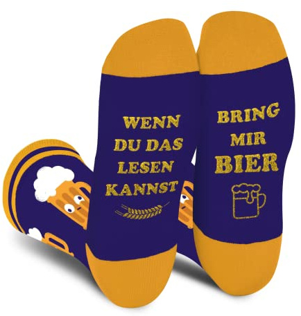 AGRIMONY Lustige Kaffee Socken Herren Papa Junge -Wenn Du Das Lesen Kannst - Männer Witzige Geschenk Vatertag Weihnachten Strümpfe Geschenkideen