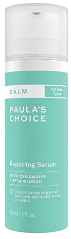 Paula's Choice Repairing Serum, Lindert & Feuchtigkeit, 30 ml | Sanft Hautserum Lindert Rötungen & Spendet Feuchtigkeit - für Rosazea Empfindliche Haut - mit Hyaluronsäure & Ceramide
