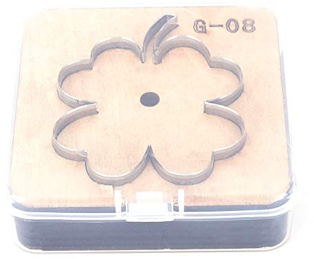 Cyrank Troquel de Corte de Cuero, Herramienta de punzonado en Forma de Hoja, Molde de Corte Artesanal de Cuero para Manualidades de Cuero, fabricación de Joyas y Pendientes(#8)