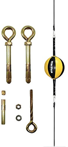 Double End Bag Boxing, Leder Speed Ball/Strikeing Boxsack mit Haken & Zugseil, Home Office Reflex Bag Relief Stress Bag Kit, Erwachsene oder Kinder