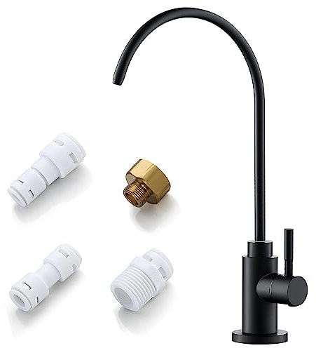 VMASSTONE Reverse Osmosis Faucet Fits Most RO Units or Water Filtration System Stainless Steel Drinking Water Faucet for Bar, Kitchen Sink, RV (DM001 MB)