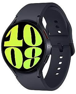 Samsung Galaxy Watch6, Graphit, 44 mm, Bluetooth, Schlaf-Coaching, EKG, Herzmonitor, Sturzerkennung, SOS, Fitness-Tracker, Kamerazugriff, digitale Geldbörse (CAD-Version und Garantie)
