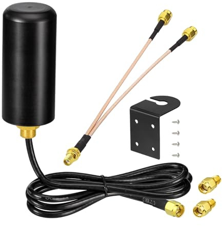 BINGFU Upgraded 4G LTE Cellular Mimo 8dBi Antenna SMA RP-SMA Compatible with Spypoint Game Security Camera Trail Cam Modem Router Antenna Replacement