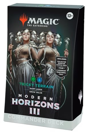 Mazo de Commander de Horizontes de Modern 3, de Magic: The Gathering - Tricky Terrain (Version Anglaise)