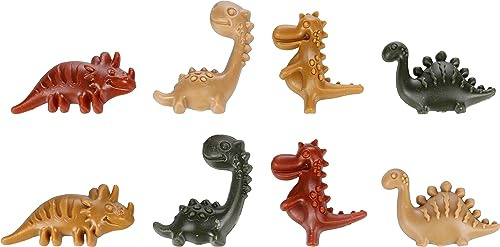Flamingo Leckerli Hund – Veggie Dino Mix Bunt – Größe S – 2,4kg – gesunder Kausnack – glutenfrei – originelle Dinoform