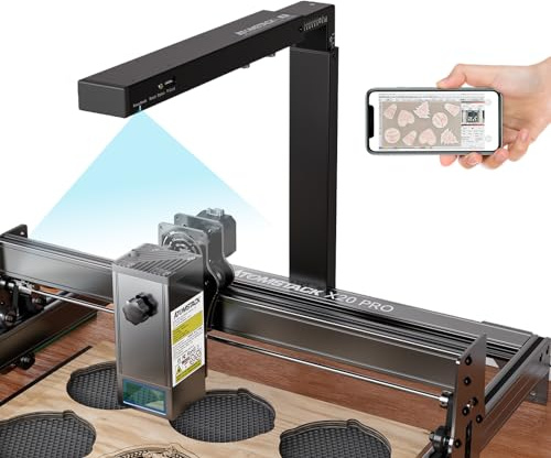 ATOMSTACK AC2 LightBurn Caméra pour machine à graver laser Prévisualisation visuelle vidéo HD 1080P, connexion WiFi, contrôle à distance en temps réel, positionnement précis pour gravure en série