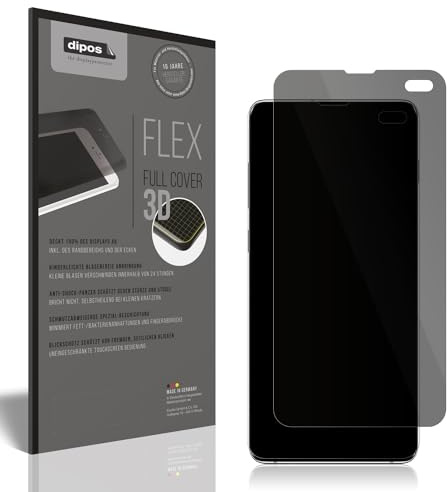dipos FLEX Blickschutzfolie für Samsung Galaxy S10 Plus